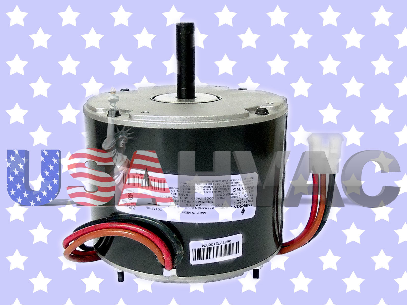 Heil Tempstar ICP Emerson Fan Motor 1/3 HP 208230 VAC 1075 RPM